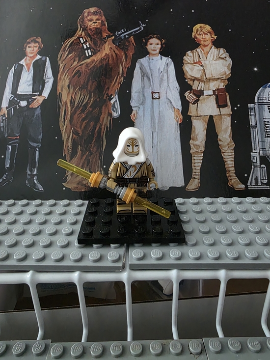 Lego Other - CUSTOM Star Wars Jedi Temple Guard Minifigure with Gold Lightsaber